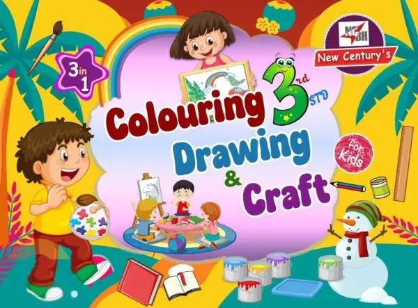 Colouring, Drawing & Craft (3 in 1) 3rd Std